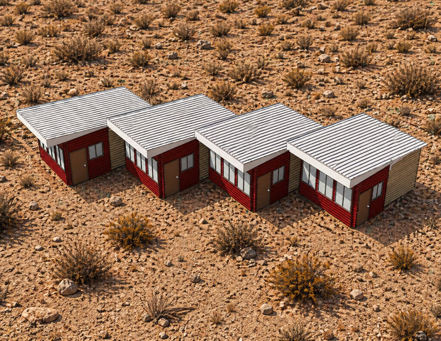 Perspective view, daytime, light background, angle 2