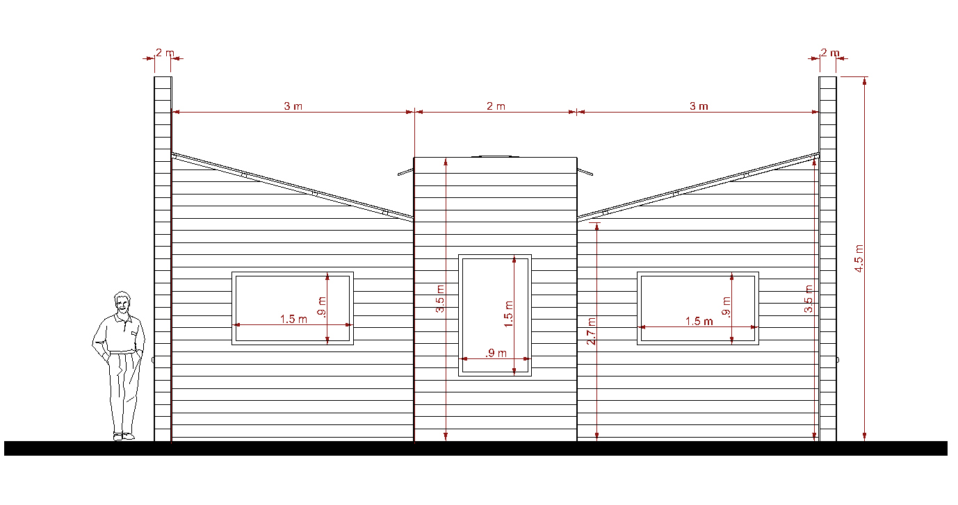 Extended restaurant layout, 12 metre variant