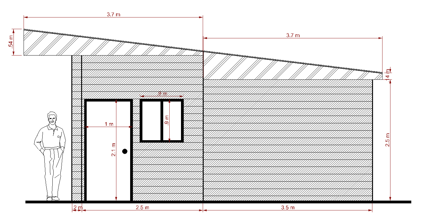 Road frontage elevation