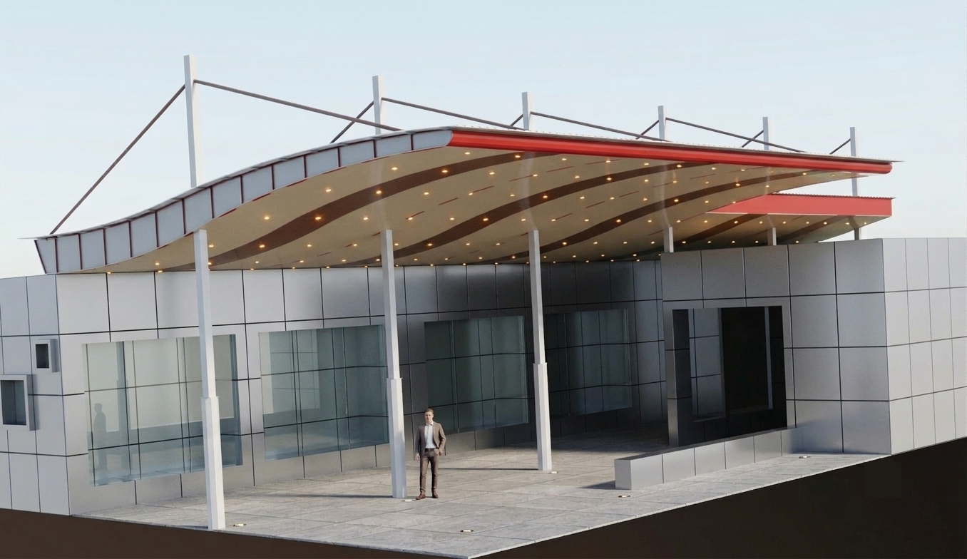 Final competition render, approved design, full perspective